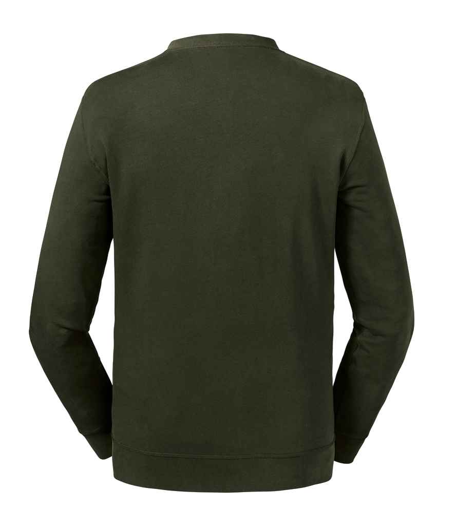 Russell Pure Organic Reversible Sweatshirt | Dark Olive - Image 2
