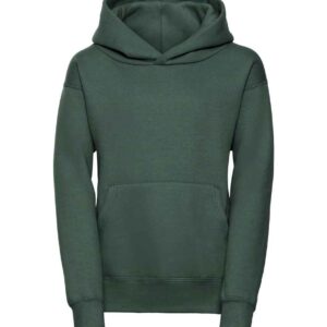 Russell Schoolgear Kids Hooded Sweatshirt | Bottle Green