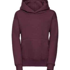 Russell Schoolgear Kids Hooded Sweatshirt | Burgundy