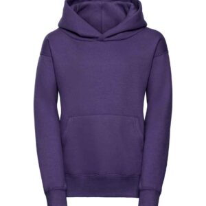 Russell Schoolgear Kids Hooded Sweatshirt | Purple