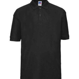 Russell Schoolgear Kids Poly/Cotton Piqué Polo Shirt | Black