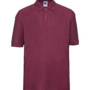 Russell Schoolgear Kids Poly/Cotton Piqué Polo Shirt | Burgundy
