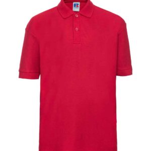 Russell Schoolgear Kids Poly/Cotton Piqué Polo Shirt | Classic Red