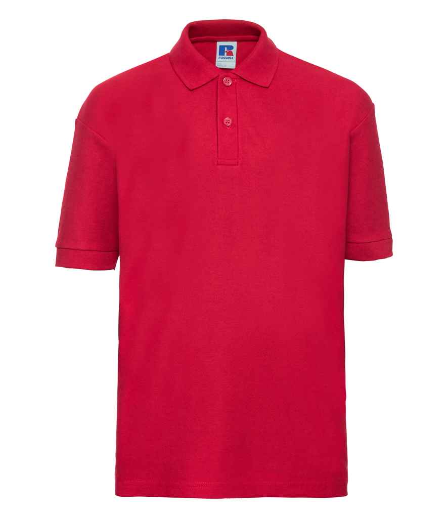 Russell Schoolgear Kids Poly/Cotton Piqué Polo Shirt | Classic Red