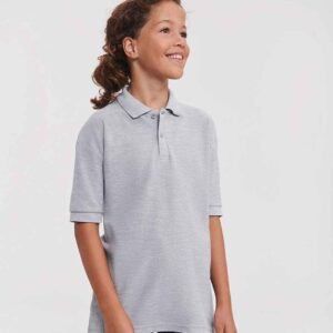 Russell Schoolgear Kids Poly/Cotton Piqué Polo Shirt | Light Oxford