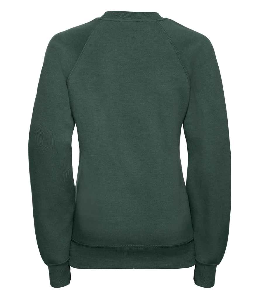 Russell Schoolgear Kids Raglan Sweatshirt | Bottle Green - Image 2