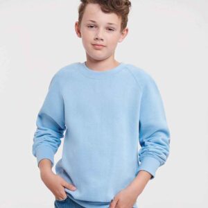 Russell Schoolgear Kids Raglan Sweatshirt | Sky Blue