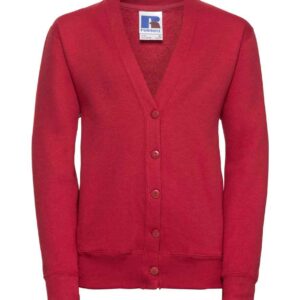 Russell Schoolgear Kids Sweat Cardigan | Classic Red