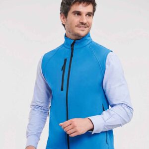 Russell Soft Shell Gilet | Azure