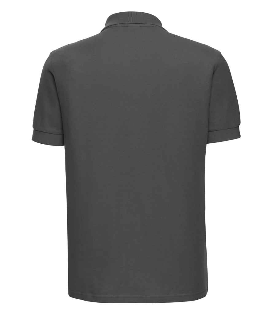 Russell Ultimate Cotton Piqué Polo Shirt | Titanium - Image 3