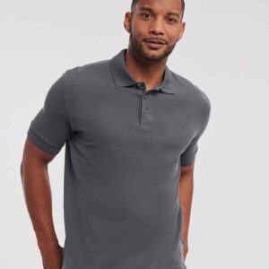 Russell Ultimate Cotton Piqué Polo Shirt | Titanium