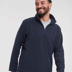 Russell Zip Neck Outdoor Fleece | French Navy