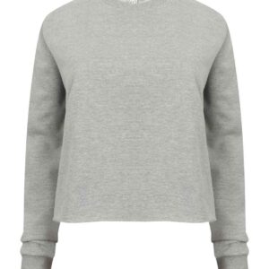 SF Ladies Cropped Slounge Sweatshirt | Heather Grey