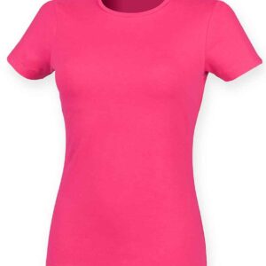 SF Ladies Feel Good Stretch T-Shirt | Fuchsia