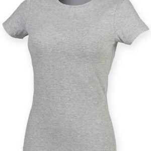 SF Ladies Feel Good Stretch T-Shirt | Heather Grey
