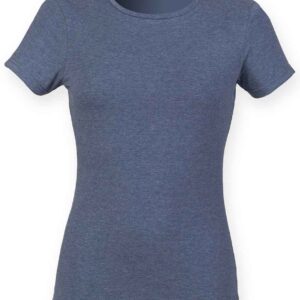 SF Ladies Feel Good Stretch T-Shirt | Heather Navy