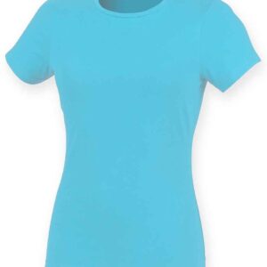 SF Ladies Feel Good Stretch T-Shirt | Surf Blue