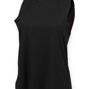SF Ladies High Neck Vest | Black