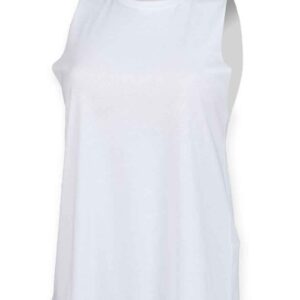 SF Ladies High Neck Vest | White