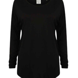 SF Ladies Long Sleeve Slounge Top | Black