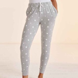 SF Ladies Lounge Pants | Heather Grey/White Stars
