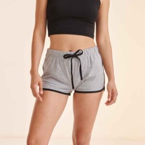 SF Ladies Retro Shorts | Heather Grey/Black