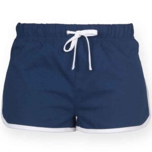 SF Ladies Retro Shorts | Navy/White