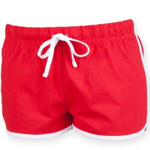 SF Ladies Retro Shorts | Red/White
