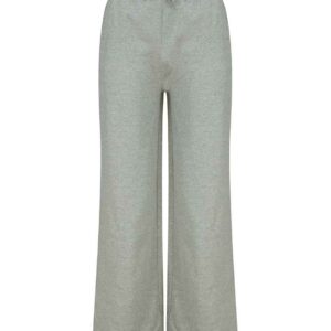 SF Ladies Sustainable Wide Leg Joggers | Heather Grey