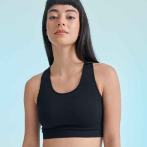 SF Ladies Workout Crop Top | Black