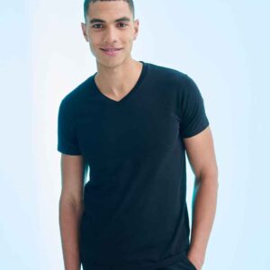 SF Men Feel Good Stretch V Neck T-Shirt | Black