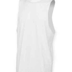 SF Men High Neck Vest | White