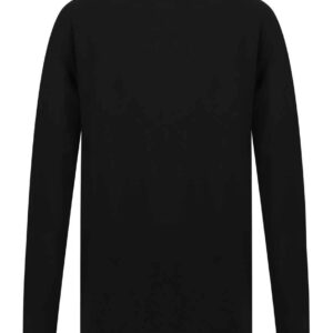 SF Men Long Sleeve Longline T-Shirt | Black