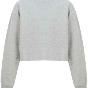 SF Minni Kids Cropped Slounge Sweatshirt | Heather Grey