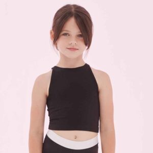 SF Minni Kids Cropped Top | Black