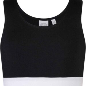 SF Minni Kids Fashion Crop Top | Black/White