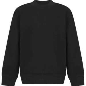 SF Minni Kids Sustainable Curved Hem Sweatshirt | Black