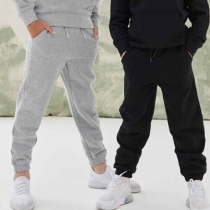 SF Minni Kids Sustainable Fashion Cuffed Joggers | Black