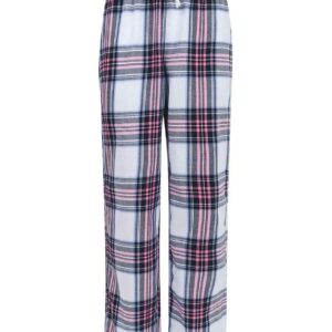 SF Minni Kids Tartan Lounge Pants | White/Pink