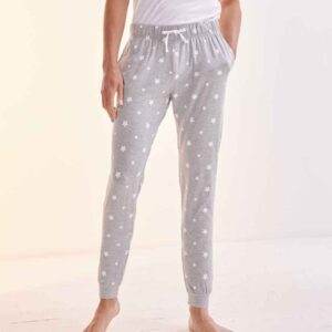 SF Unisex Cuffed Lounge Pants | Heather Grey/White Stars