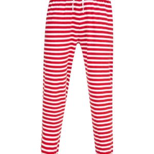 SF Unisex Cuffed Lounge Pants | Red/White Stripes