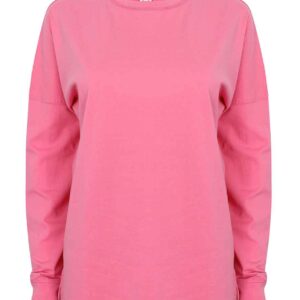 SF Unisex Drop Shoulder Slogan Top | Bright Pink