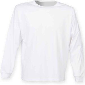 SF Unisex Drop Shoulder Slogan Top | White