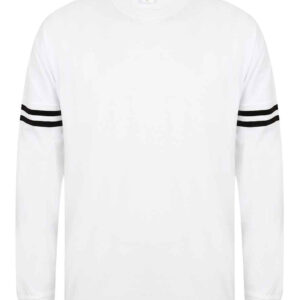 SF Unisex Drop Shoulder Slogan Top | White/Black