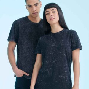 SF Unisex Washed Band T-Shirt | Washed Black