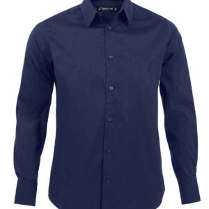 SOL'S Brighton Long Sleeve Fitted Shirt | Dark Blue