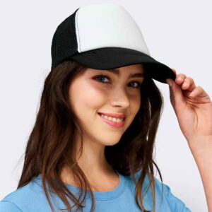 SOL'S Bubble Contrast Cap | White/Black