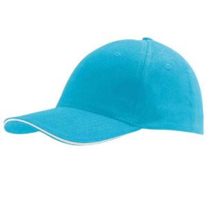 SOL'S Buffalo Cap | Turquoise Blue/White