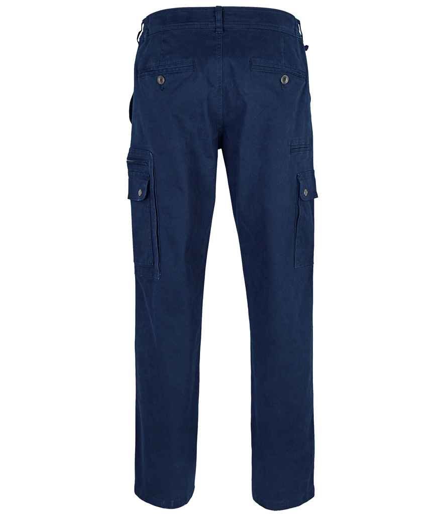 SOL'S Docker Stretch Cargo Trousers | Navy - Image 2