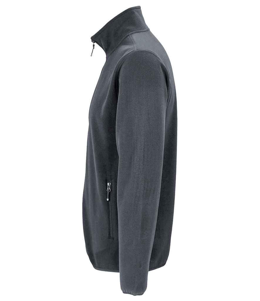 SOL'S Factor Recycled Micro Fleece Jacket | Charcoal - Image 3